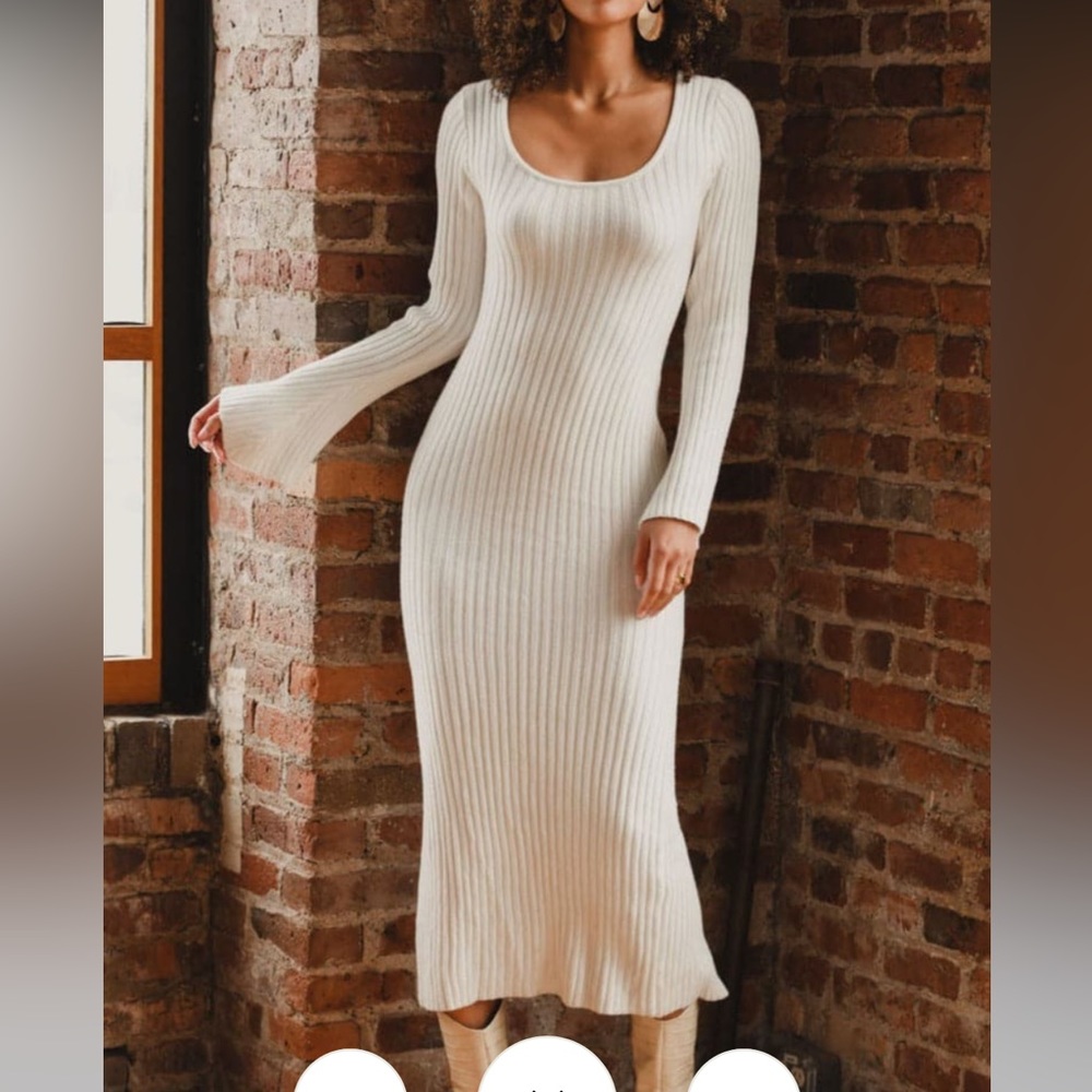 White 12th tribe Sweater Dress size XS